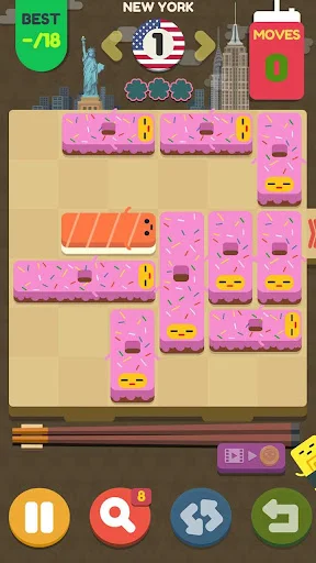 I-download ang Push Sushi – Slide Puzzle – Masayang Puzzle Game - Screenshot 17