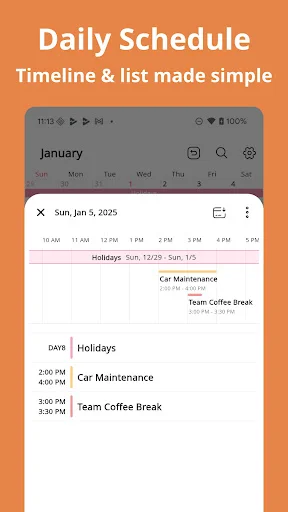 I-download ang Simple Calendar: Clean & Minimal – Mahusay na Scheduler - Screenshot 4