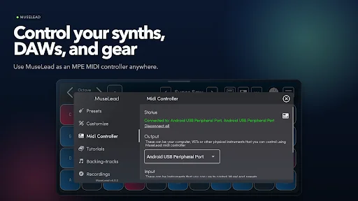 I-download ang MuseLead Synthesizer: MPE MIDI Controller sa Android - Screenshot 3