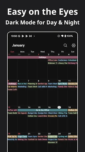 I-download ang Simple Calendar: Clean & Minimal – Mahusay na Scheduler - Screenshot 7