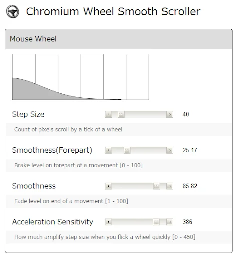 Chromium Wheel Smooth Scroller: Gawing Smooth ang Pag-scroll - Screenshot 1
