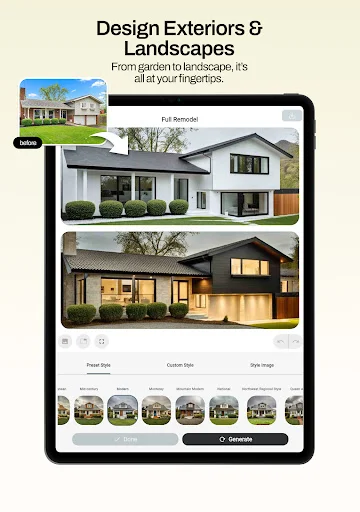 Remodel AI – Pinakamahusay na AI Interior at Exterior Design App - Screenshot 19