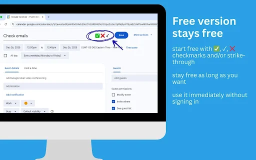 Google Calendar Event Checker – I-track ang Task nang Libre - Screenshot 2