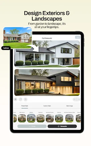 Remodel AI – Pinakamahusay na AI Interior at Exterior Design App - Screenshot 11