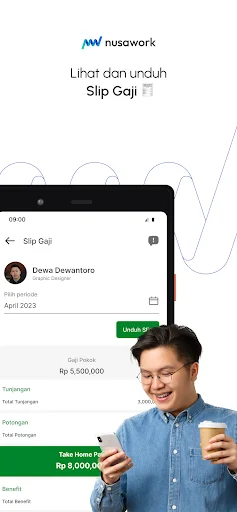 I-download ang Nusawork App – Ang Pinakamahusay na HRIS Solution - Screenshot 4